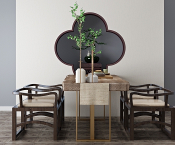 New Chinese Style Tea Tables And Chairs-ID:565574391