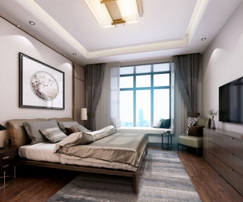 New Chinese Style Bedroom-ID:908849875