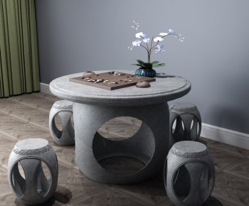 New Chinese Style Leisure Table And Chair-ID:365162388