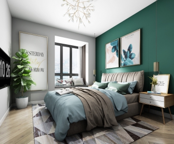 Nordic Style Bedroom-ID:615691384