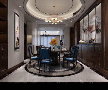 New Chinese Style Dining Room-ID:913103744