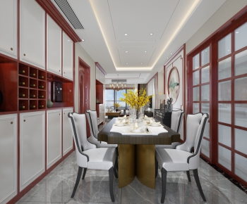 New Chinese Style Dining Room-ID:751749868