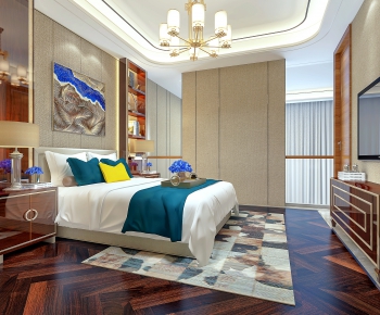 New Chinese Style Bedroom-ID:912262159