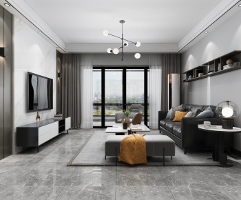 Modern A Living Room-ID:545259145