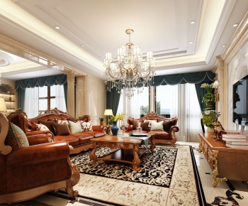 European Style A Living Room-ID:437204951