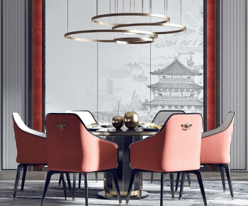 New Chinese Style Dining Table And Chairs-ID:518168569