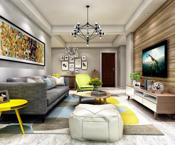 Modern A Living Room-ID:688714481