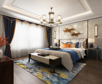 New Chinese Style Bedroom-ID:590299226