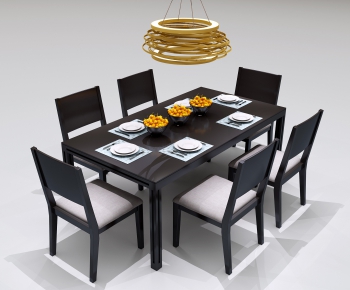 New Chinese Style Dining Table And Chairs-ID:212420999