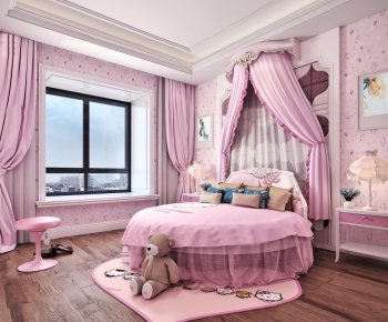 European Style Girl's Room Daughter's Room-ID:391838416