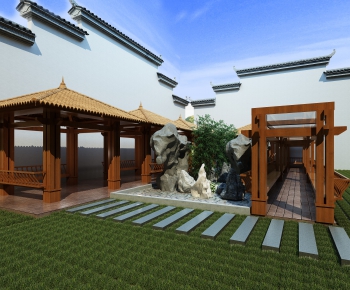 New Chinese Style Building Component-ID:208319664