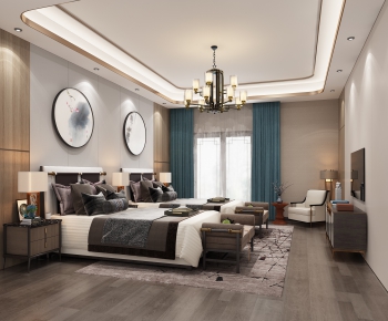 New Chinese Style Bedroom-ID:331713557