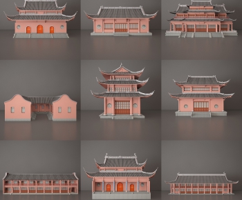 New Chinese Style Ancient Architectural Buildings-ID:106476754