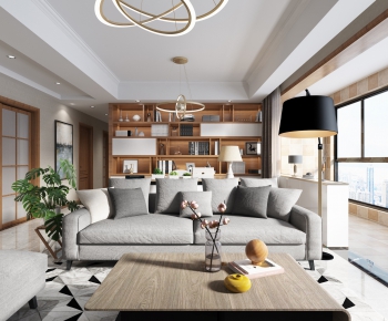 Modern A Living Room-ID:529434288