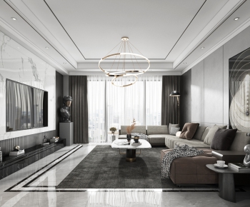 Modern A Living Room-ID:413433642