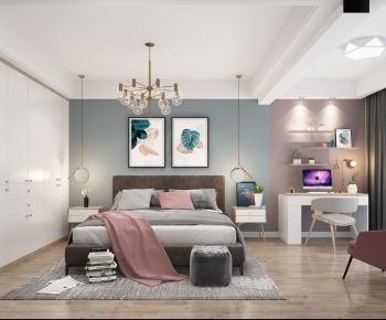 Nordic Style Bedroom-ID:545941738