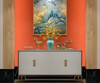 New Chinese Style Side Cabinet/Entrance Cabinet-ID:126342525