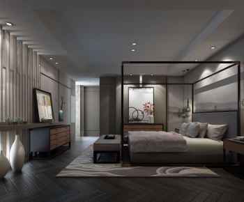 New Chinese Style Bedroom-ID:606710175