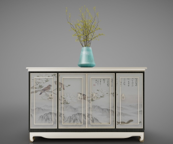 New Chinese Style Side Cabinet/Entrance Cabinet-ID:585804243