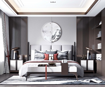 New Chinese Style Bedroom-ID:695972472