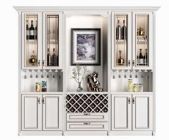 Simple European Style Wine Cabinet-ID:762389935