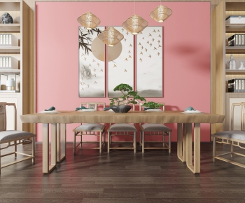 New Chinese Style Dining Table And Chairs-ID:121242124