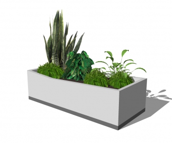 Modern Potted Green Plant-ID:227035952