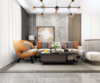 Modern A Living Room-ID:406202258