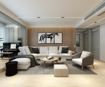 Modern A Living Room-ID:885059149