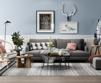 Nordic Style Sofa Combination-ID:625849648