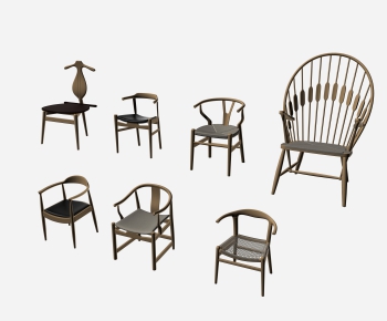 New Chinese Style Single Chair-ID:615453582