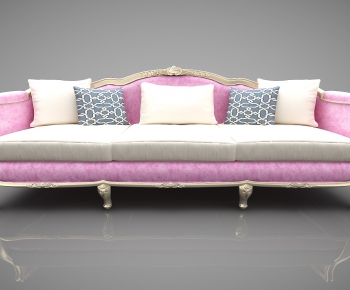 Simple European Style Three-seat Sofa-ID:258957194