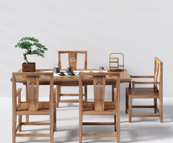 New Chinese Style Dining Table And Chairs-ID:969042735
