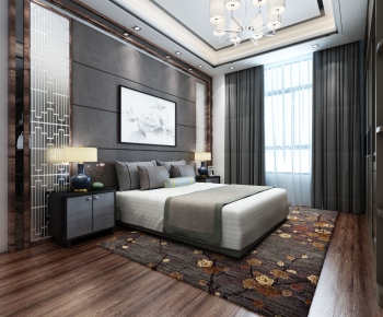 New Chinese Style Bedroom-ID:157439841
