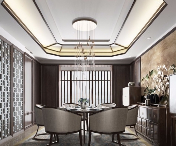 New Chinese Style Dining Room-ID:634765246