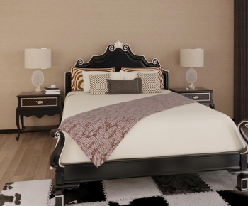 European Style Double Bed-ID:245277934