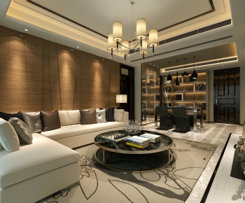 Hong Kong Style A Living Room-ID:639808617
