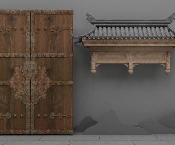 Chinese Style Double Door-ID:874849197