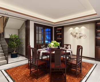 New Chinese Style Dining Room-ID:333933277