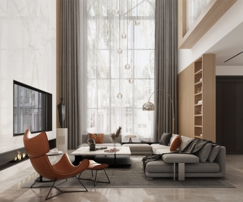 Modern A Living Room-ID:377334339