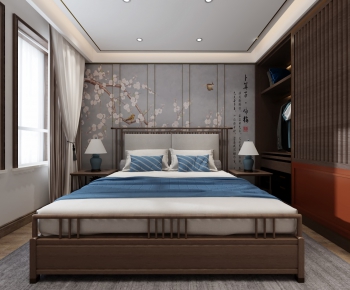 New Chinese Style Bedroom-ID:102907965