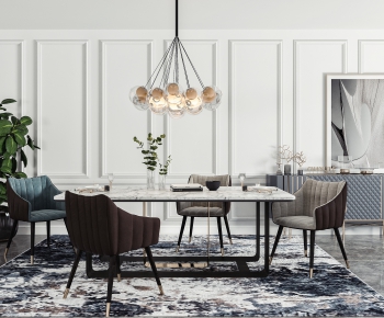 Modern Dining Table And Chairs-ID:927279228