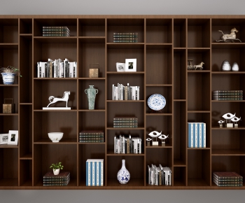 New Chinese Style Bookcase-ID:473596219