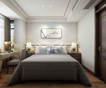 New Chinese Style Bedroom-ID:814652339