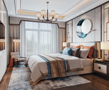 New Chinese Style Bedroom-ID:462395815