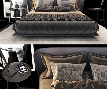 Modern Double Bed-ID:534578664