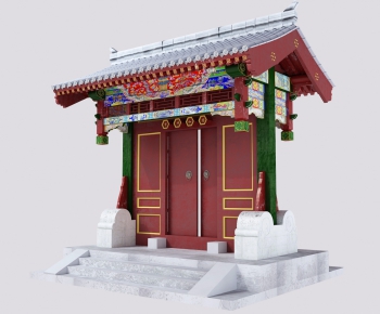 Chinese Style Ancient Architectural Buildings-ID:936463642