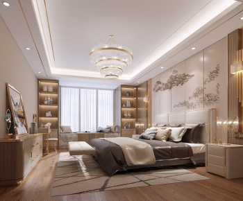 New Chinese Style Bedroom-ID:841150954