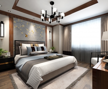 New Chinese Style Bedroom-ID:489503127