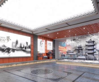 新中式建筑文化博物馆展厅-ID:269972368
